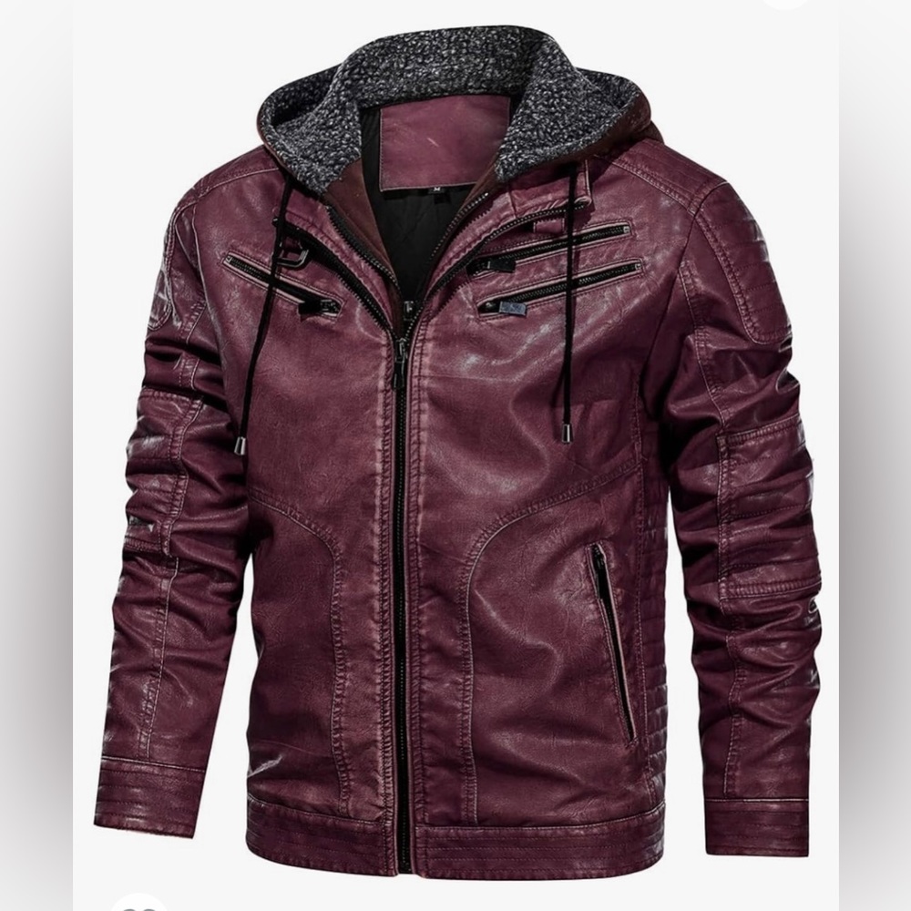 Men's Faux Leather Jacket